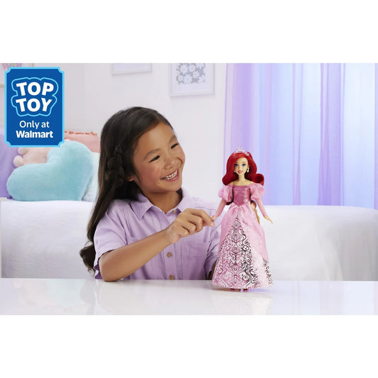 Disney Princess Ariel Collectible Doll – Enchanted Stories Edition, Posable with Sparkling Outfit